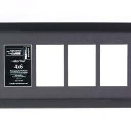 2 3 4 5 6 7 8 9 10 Multi Opening Black Picture Frame With Mat To Hold 4x6 Photographs For Your Personalized Name, Wedding Or Collage - thumbnail 3