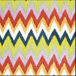 Adras Ikat Print in Sky Or Caravan - Pillow Cover - thumbnail 3