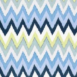 Adras Ikat Print in Sky Or Caravan - Pillow Cover - thumbnail 4