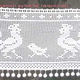 Brisebise Curtain, Hand-Crocheted French Craftsmanship, Created By Sylvette Raisonnier, Claudius The Rooster - thumbnail 3
