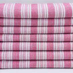 "Turkishdowry, Turkish Towel, Pink & White Towel, Thin Peshtemal Towel, Towels, Wholesale Towel, Striped Towel, Bath Towel, 32""x65" - thumbnail 3