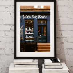 Golden Hare Books Poster Edinburgh Bookshop Illustration Art Print - thumbnail 2