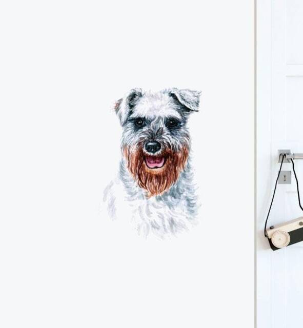 Terrier Dog Wall Sticker Decal - Dogs & Pets Stickers, Art, Decals, Kids Animals Decals
