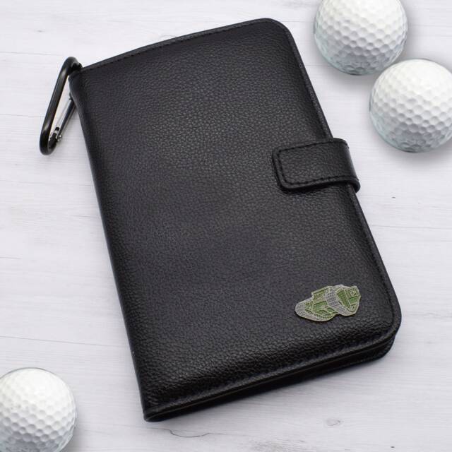 Ww1 Tank Design - Personalised Leatherette Golf Organiser Complete With Divot Repairer, Marker, Tees, Scorecard & Pencils - image 1