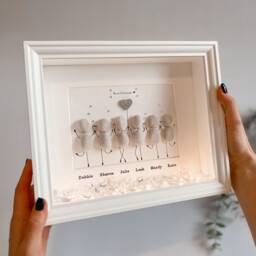 Special Birthday Friendship Group Pebble Art Personalised Picture Frame For Friends 40Th 50Th 60Th 70Th Gift Her Big - thumbnail 1
