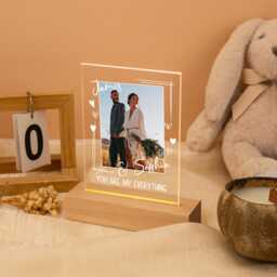 Custom Photo Led Night Light For Couple Gift Personalized Lamp, Custom Keepsake Gift, Engagement Anniversary Present - thumbnail 3