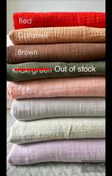 Soft Muslin Gauze Pillowcase, Handmade Cotton Pillow Cover - Custom Options Available - thumbnail 1
