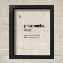 Transparent Pharmacist Definition Gift Doctor Medical Office Pharmacy Decor Scandinavian Typography Quote Minimalist Professions - thumbnail 2