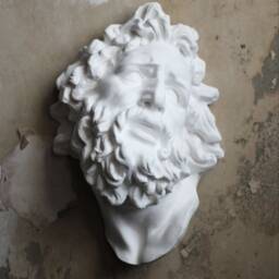 Mask Of Laoco??n & His Sons Famous Greek Sculpture, Masterpiece Reproduction Original, Mythology Artwork, Handmade Plaster Cast - thumbnail 2
