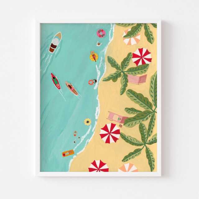 Mexico Art Print, Ocean Art, Beach Decor, Art Prints, Artwork, Island Print Poster, Physical Print, Tropical Wall Coastal - image 1