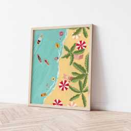 Mexico Art Print, Ocean Art, Beach Decor, Art Prints, Artwork, Island Print Poster, Physical Print, Tropical Wall Coastal - thumbnail 3