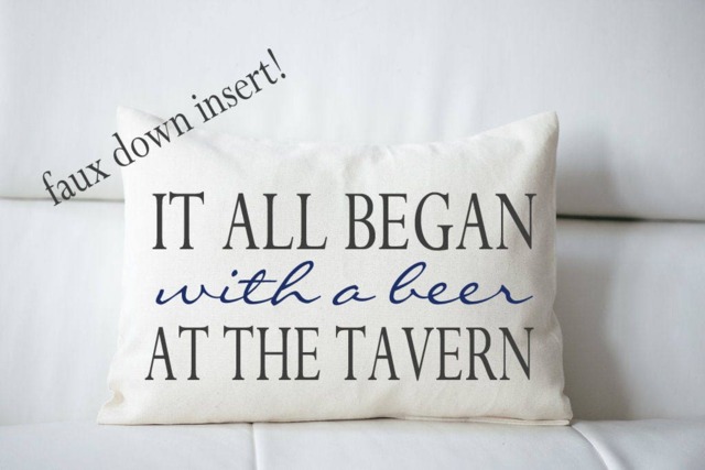 Gift For Him, Cotton Anniversary, 2nd Personalized Couples Pillow, Christmas Idea, Trending Now - image 1