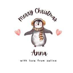 Friendship Christmas Candle Gift Set, Xmas Gift For Bestie Colleague, Festive Present, Custom Name On Label - thumbnail 2