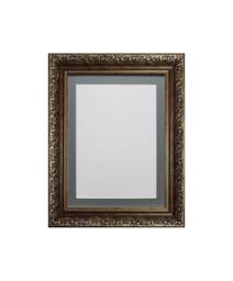 Dahlia Bronze Ornate Photo, Picture Frame With Dark Grey Mount