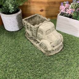 stone Garden American Truck Lorry Planter Plant Pot Detailed Concrete Ornament - thumbnail 2