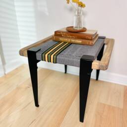 Hand-Woven Entryway Bench Mcm Style End Of Bed & Mudroom Seating - Custom-Made, Multiple Sizes - thumbnail 4