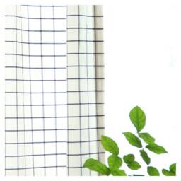 Window Curtain Panel/Window Treatment/Topper/Kitchen/Bathroom Shower Panel, Kids Nursery Children Playroom-White Check Plaid, Freegift - thumbnail 3