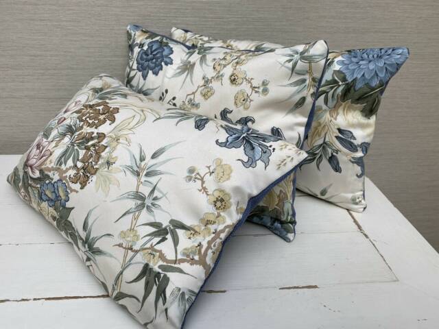 "Hand Made Cushion & Cover With Zip 16 "" X 12" - image 1
