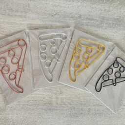 Pizza Slice Wire Wall Art Aluminum Food Sign, Home Decor - thumbnail 2