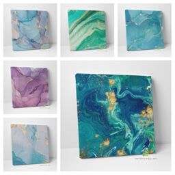Abstract Marble Square Canvas Art Wall Print Picture Fashion Home Decor