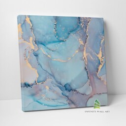 Abstract Marble Square Canvas Art Wall Print Picture Fashion Home Decor - thumbnail 3