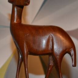 Vintage Wooden Water Figurine, 1970S Style, Retro Design - thumbnail 4