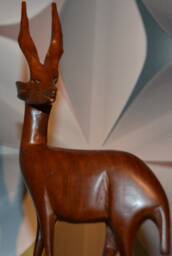 Vintage Wooden Water Figurine, 1970S Style, Retro Design - thumbnail 1