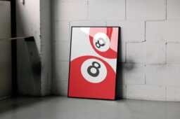 8 Ball Poster For Bedroom Wall Art, Aesthetic Design Cool Print - thumbnail 1