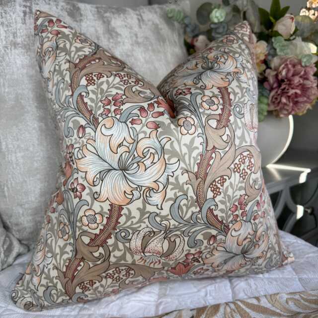 William Morris Cushion Cover/Handmade Double Sided Pillow Sham Cotton Blend Floral Decorative Case - image 1