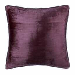 "Velvet Plum Purple Sofa Pillow 16""x16"