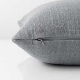 Misty Grey Textured Cushion Cover - 18x18 - thumbnail 3