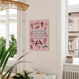 Empowered Women Empower Art Print - Girl Power Feminist A5 A4 A3 Unframed Poster Home Decor Wall Feminism - thumbnail 2
