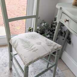 Spray Painted To Order - Small, Vintage, Compact Desk/Dressing Table & Chair Set - thumbnail 4