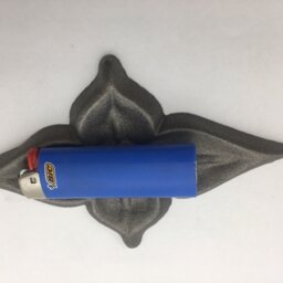 Metal Flower Diamond Shaped Cast Iron Rossette 4x7 - thumbnail 4