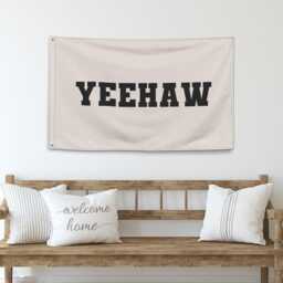 Yeehaw Boho Fabric Banner, Western Banner For Cowgirl Party, Bachelorette, Rodeo Birthday, Bohemian Wall Decor, Rustic Sign - thumbnail 4
