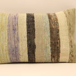 Pillow Cover - Classic Kilim -Sofa -Ticking Striped-Home Sofa Pillows -Decorative -12x20 Inches- 4Oef-336 - thumbnail 2