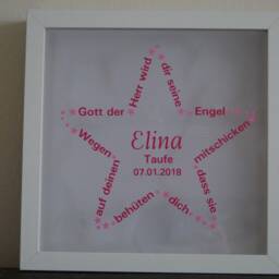 Illuminated Picture Frame Personalized-Baptism, Birth, Gift - thumbnail 2