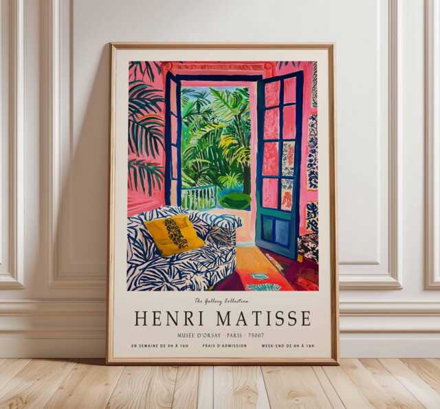 Henri Matisse Abstract Poster, Decor, Floral Wall Art, Boho Botanical Prints, Print, Bedroom Decor - image 1