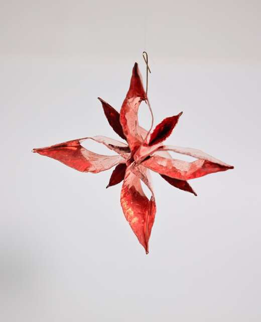 Handmade Copper Star Ornament - 16 Oz Solid Christmas Decoration, Rustic Tree Decor, Eco-Friendly Holiday Gift, Unique Metal - image 1