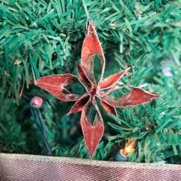 Handmade Copper Star Ornament - 16 Oz Solid Christmas Decoration, Rustic Tree Decor, Eco-Friendly Holiday Gift, Unique Metal - thumbnail 3
