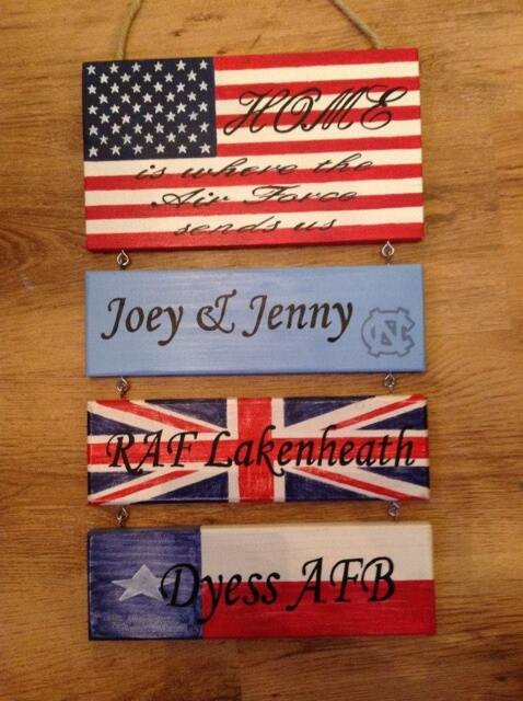 Military, Air Force, Navy, Army, Family Personalised Home Is Where Station, Base Sign - image 1
