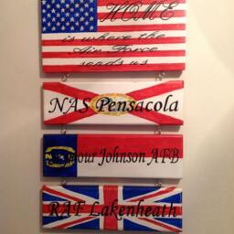 Military, Air Force, Navy, Army, Family Personalised Home Is Where Station, Base Sign - thumbnail 2