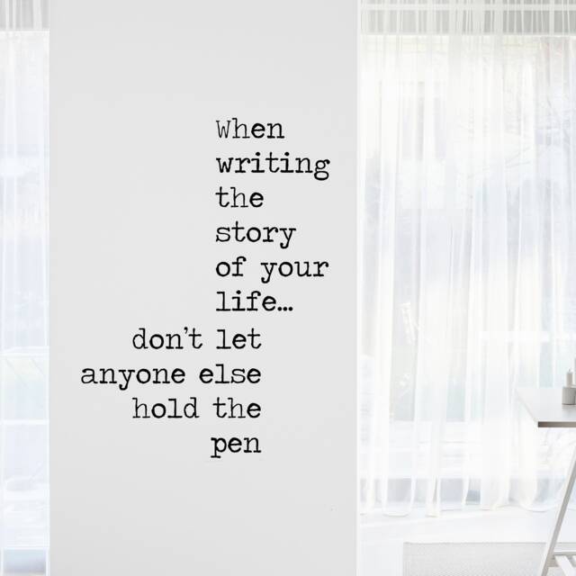 Inspirational Quote Wall Decal, Write Your Story Vinyl Sticker, Motivational Decor - image 1