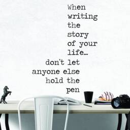Inspirational Quote Wall Decal, Write Your Story Vinyl Sticker, Motivational Decor - thumbnail 2