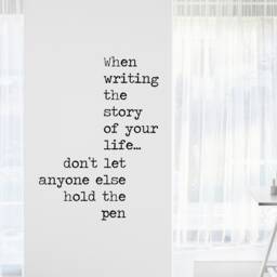 Inspirational Quote Wall Decal, Write Your Story Vinyl Sticker, Motivational Decor - thumbnail 1