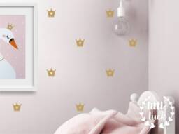 Crown Wall Stickers/Decals Children's Room Decor Girls - thumbnail 1