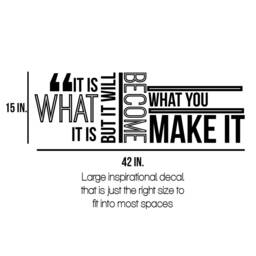 "Inspirational Wall Decal ""It Is What It Is" - thumbnail 3