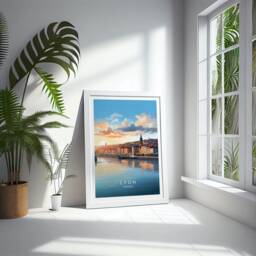 Lyon Travel Print - France, Poster, Home Decor, Gift Or Canvas - thumbnail 2