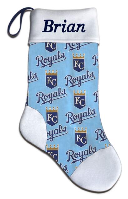Personalized Mlb Kc Kansas City Royals Baseball Christmas Stocking Embroidered