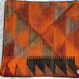 Seat Of 4 Pieces Kilim Floor Cushion Cover, Comfortable Cushions Vintage 40x40cm - thumbnail 3